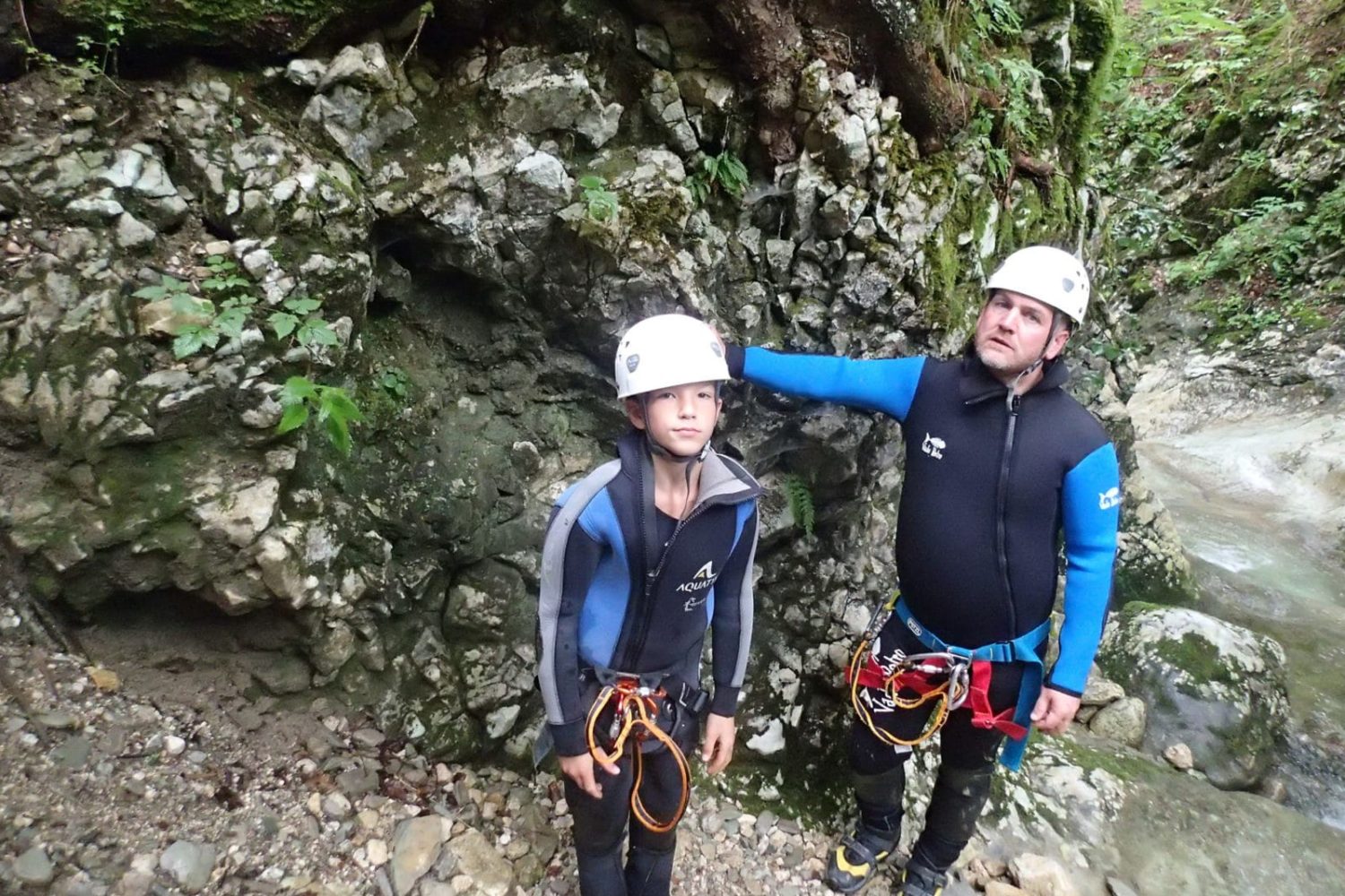 Canyoning is the best family activity in Bled