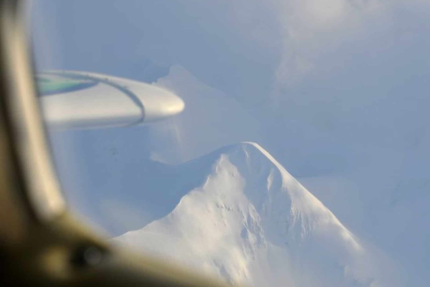 Airplane scenic flight above triglav national park