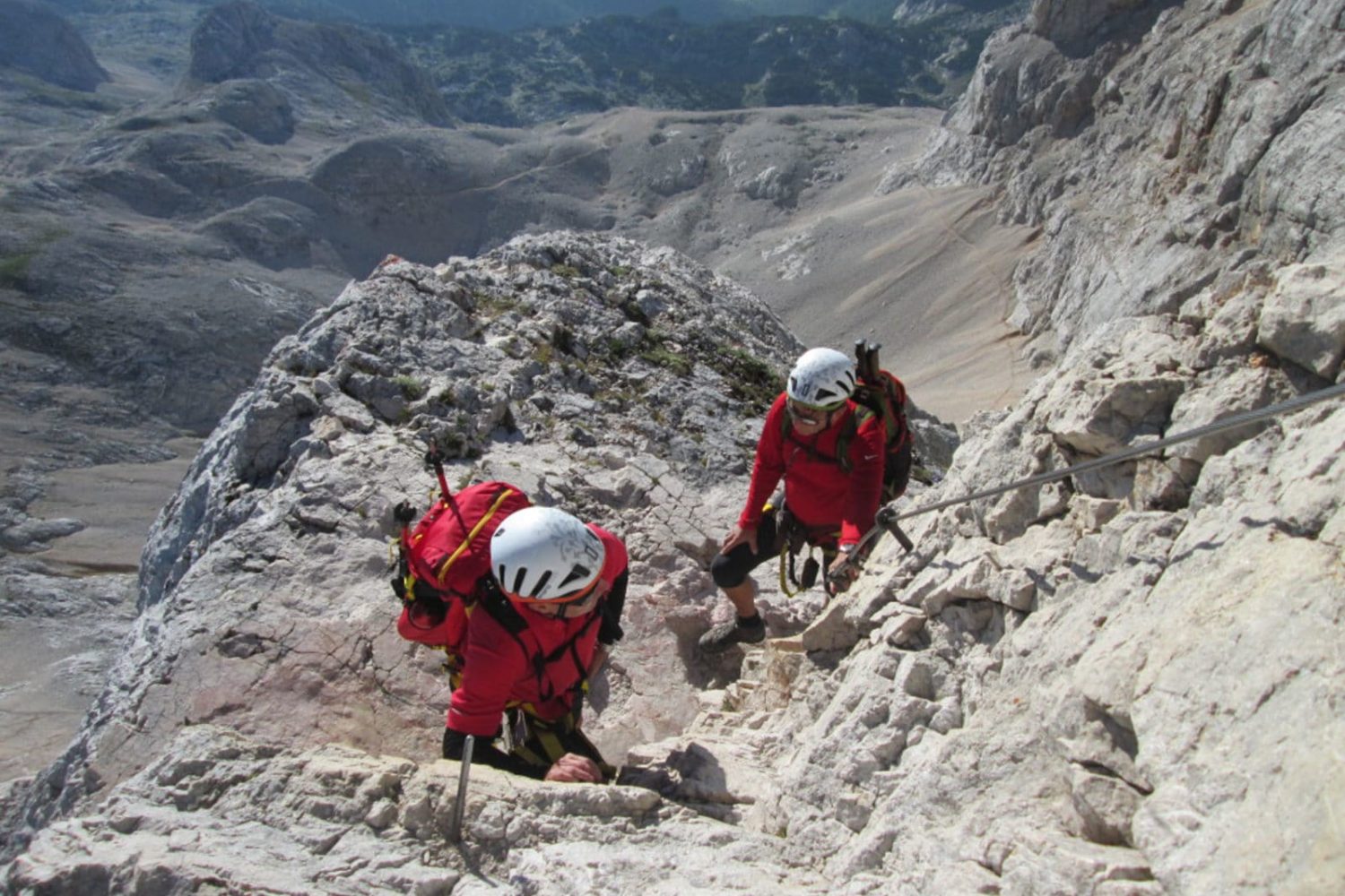 Climbing Triglav in Slovenia