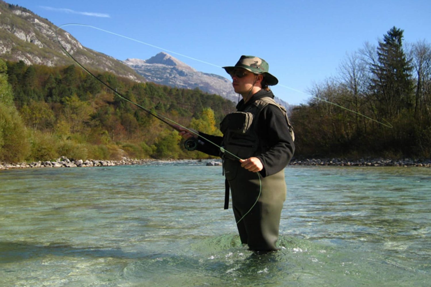 Fly fishing in rivers