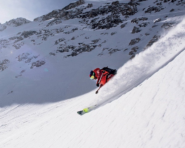 Freeride skiing in Slovenia