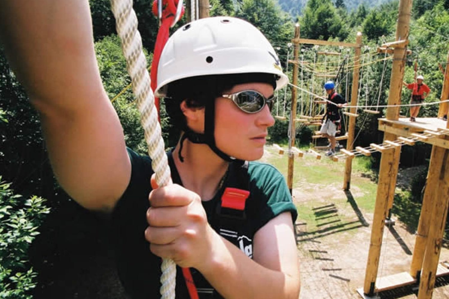 High ropes course in in Bohinj lake