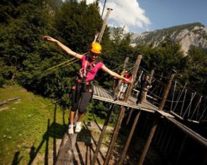 High ropes course in Slovenia