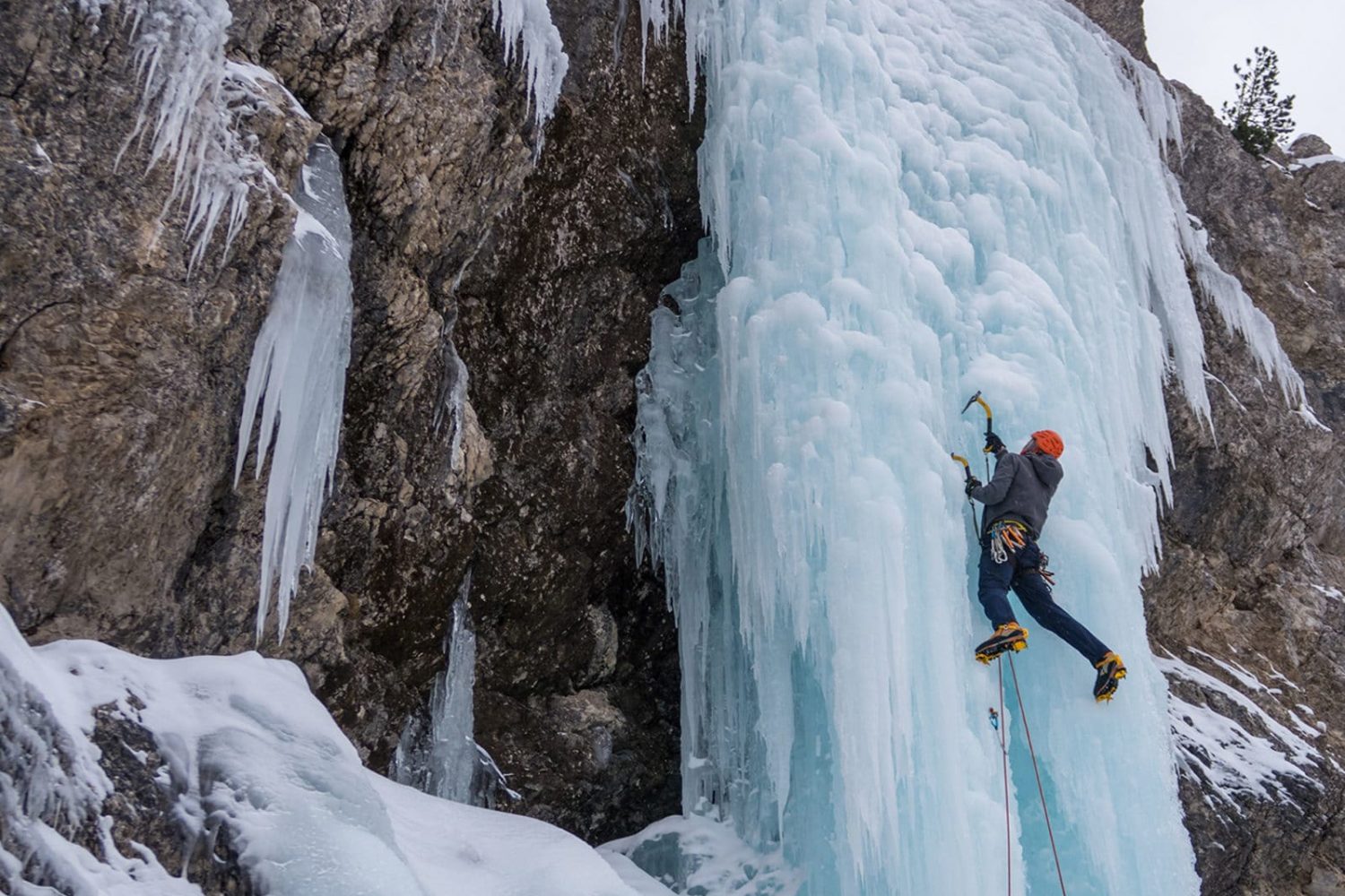 Ice climbing from Bled