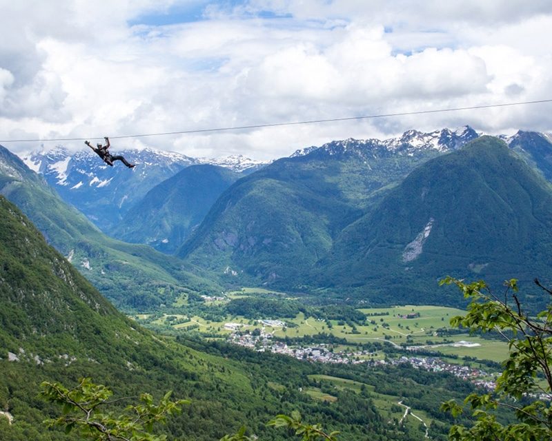 Zipline in Bovec