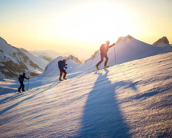 Ski touring in Slovenia Alps