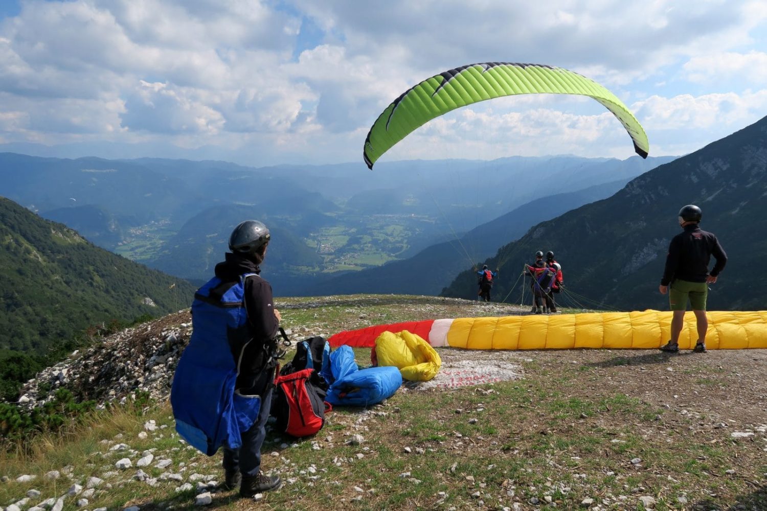 Paragliding from Vogar