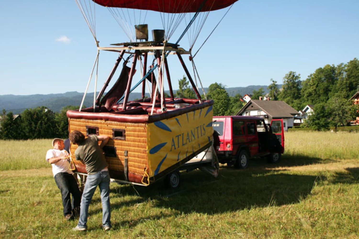 Balloon flight in Ljubljana